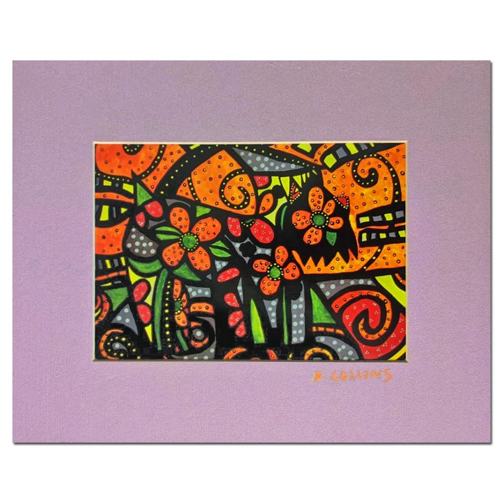 Abstract Puppy Dog Scottish Terrier Pop Art Print Artist Signed